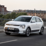 Vue de trois quart avant du Kia Niro EV