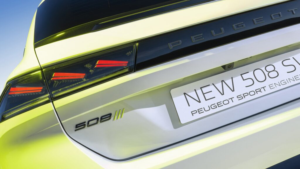 Nouvelle Peugeot 508 vue arrière